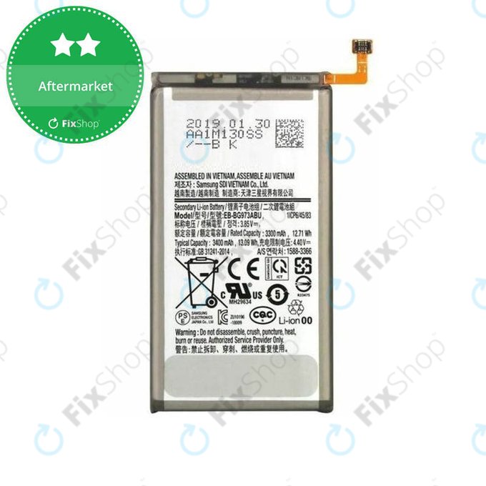Μπαταρία για Samsung S10 G973F, EB-BG973ABU, 3400mAh