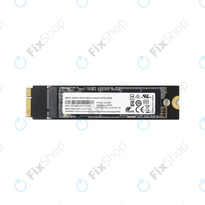 SSD 128GB για MacBook Air 11" A1465 (Μέσα 2012) | 13" A1466 (Μέσα 2012)