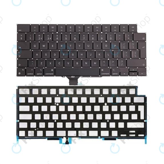 Πληκτρολόγιο + Backlight UK/EU για MacBook Pro 14" M1 Pro A2442 (2021) | 16" M1 Max A2485 (2021)
