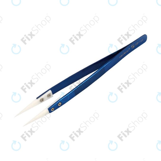 Λαβίδα Κεραμική Θερμοανθεκτική Ακριβείας με Ευθεία-Αιχμηρή Μύτη για Mechanic CF-11