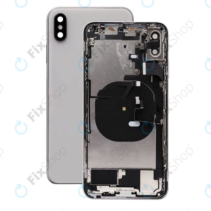Πίσω Κάλυμμα με Μικρά Ανταλλακτικά για iPhone XS Max | Ασημί | Silver