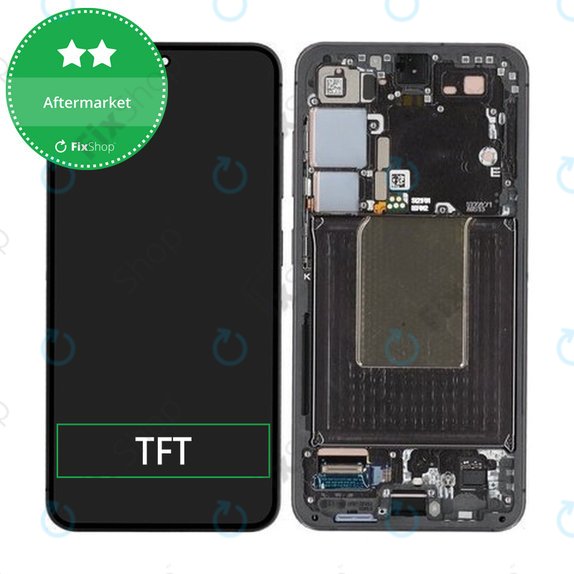 Συγκρότημα οθόνης για Samsung S24, S921B, Onyx Black, Aftermarket