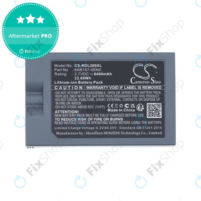 Μπαταρία για Ring Video Doorbell 2, 3, 4, 6400mAh, Li-Ion, 3.7V, 8AB1S7-0EN0, HQ