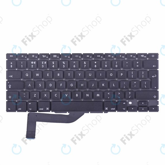 Πληκτρολόγιο UK για MacBook Pro 15" A1398 (Μέσα 2012 - Μέσα 2015)
