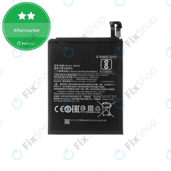 Μπαταρία για Xiaomi Redmi Note 6 Pro, BN48, 4000mAh