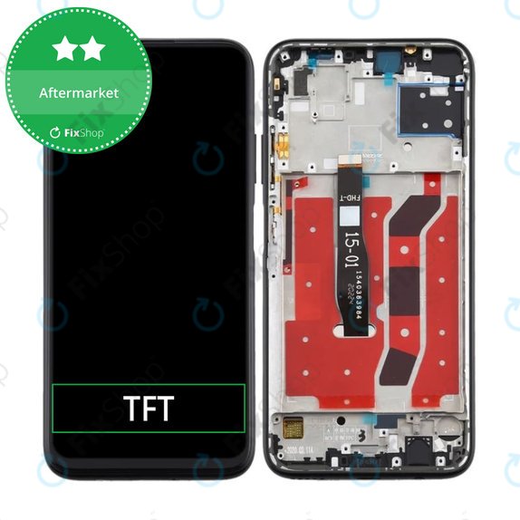 Συγκρότημα οθόνης για Huawei P40 Lite, Midnight Black, Aftermarket