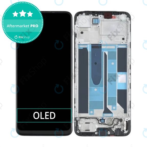 Συγκρότημα οθόνης για Realme 8, RMX3085, Cyber Black