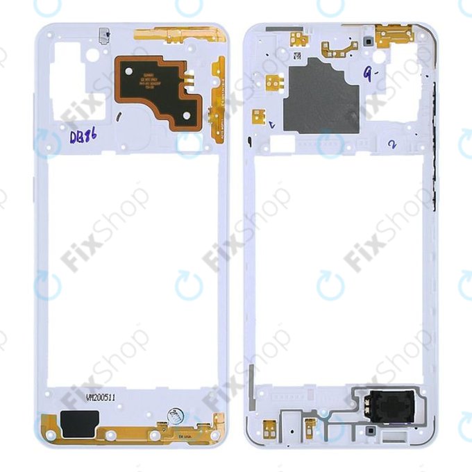 Μεσαίο Πλαίσιο για Samsung A21s A217F | Λευκό | White | GH97-24663B | Genuine Service Pack