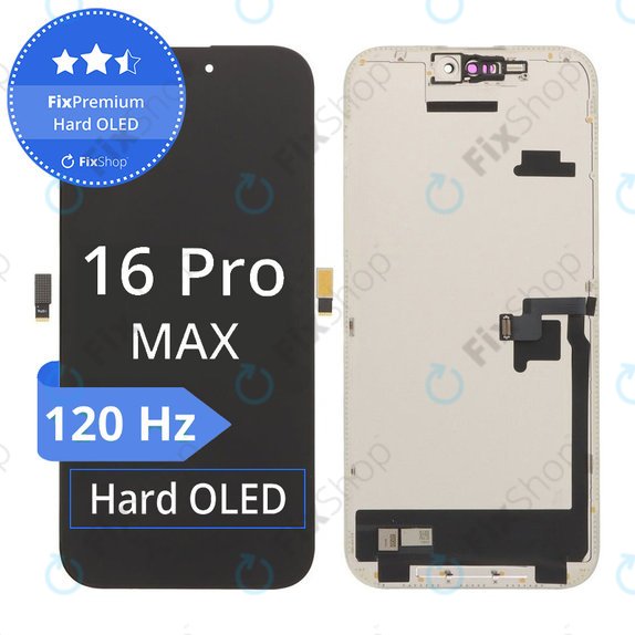 Συγκρότημα οθόνης για iPhone 16 Pro Max, FixPremium Hard OLED, 120Hz