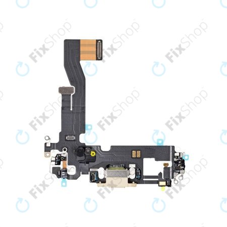 Επαφές Φόρτισης + Καλώδιο Flex για iPhone 12 | 12 Pro | Χρυσαφί | Gold