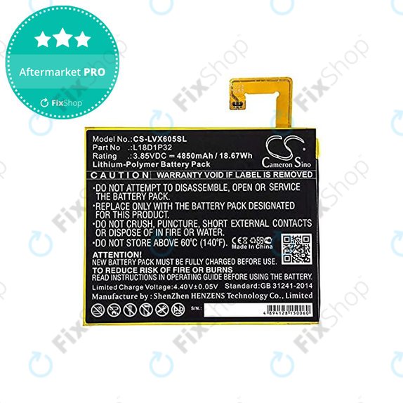 Μπαταρία για Lenovo Tab M10, L18D1P32, 4850mAh, HQ