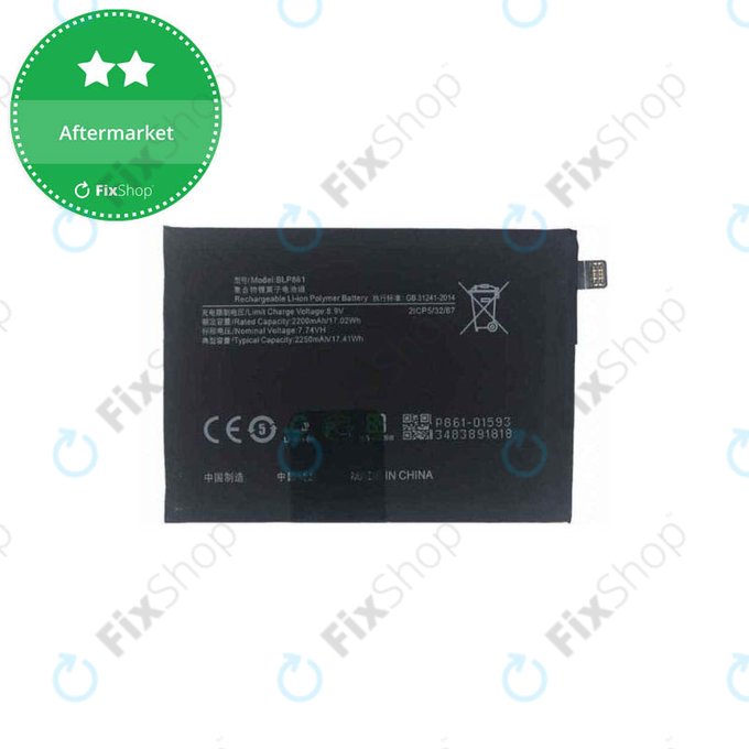 Μπαταρία για OnePlus Nord 2T CPH2399 CPH2401, BLP861, 4500mAh