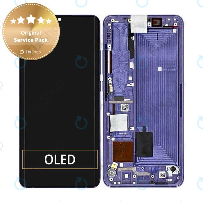 Συγκρότημα οθόνης για Xiaomi Mi Note 10 Lite, Nebula Purple, Service Pack