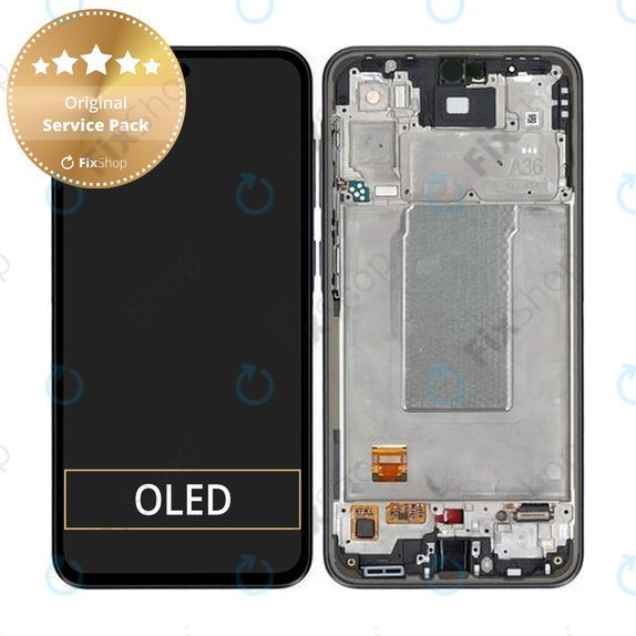 LCD Display Assembly για Samsung A36 A366E | GH82-36841A | Awesome Black | Genuine Service Pack