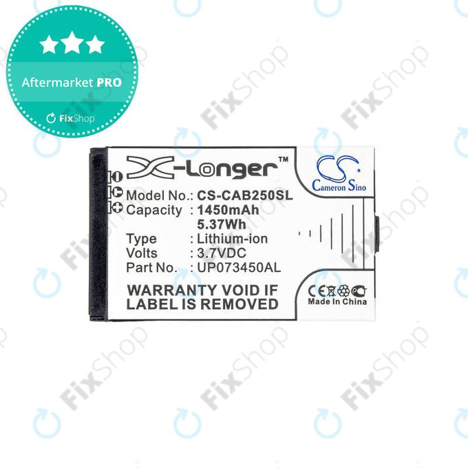 Μπαταρία για Caterpillar CAT B25, UP073450AL, 1450mAh, HQ