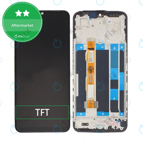 Συγκρότημα οθόνης για Vivo Y35 5G, V2230A, Μαύρο, Black, Aftermarket