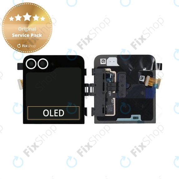 Συγκρότημα οθόνης για Samsung Z Flip 6, F741B, External, White, Service Pack
