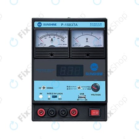 Ρυθμιζόμενο Τροφοδοτικό DC Sunshine P-1503TA - 0-15V, 0-3A