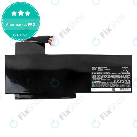 Μπαταρία για MSI GS70, GS72, WS72, 5400mAh, Li-Pol, 11.4V, BTY-L76, HQ