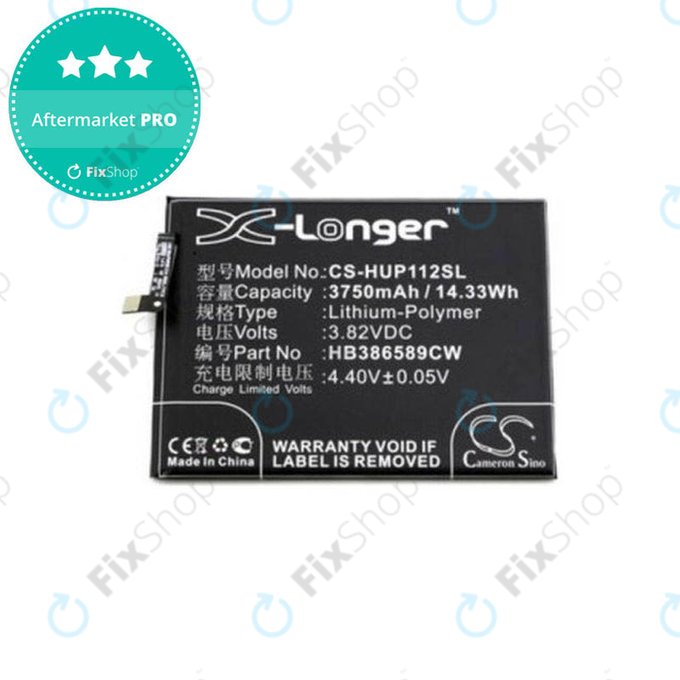 Μπαταρία για Huawei Honor View 10, HB386589CW, 3750mAh, HQ
