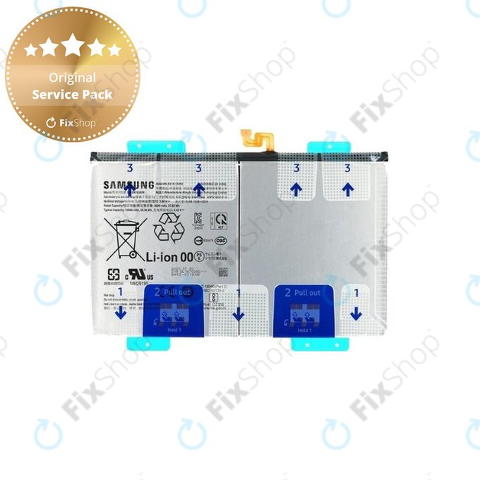 Battery για Samsung Tab S9 FE+ X610 | X616B | Tab S9+ X810 | X816B | GH82-31907A | EB-BX818ABY | 10090mAh | Service Pack