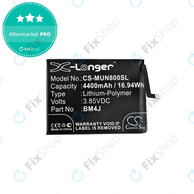 Μπαταρία για Xiaomi Redmi Note 8 Pro, BM4J, 4400mAh, HQ
