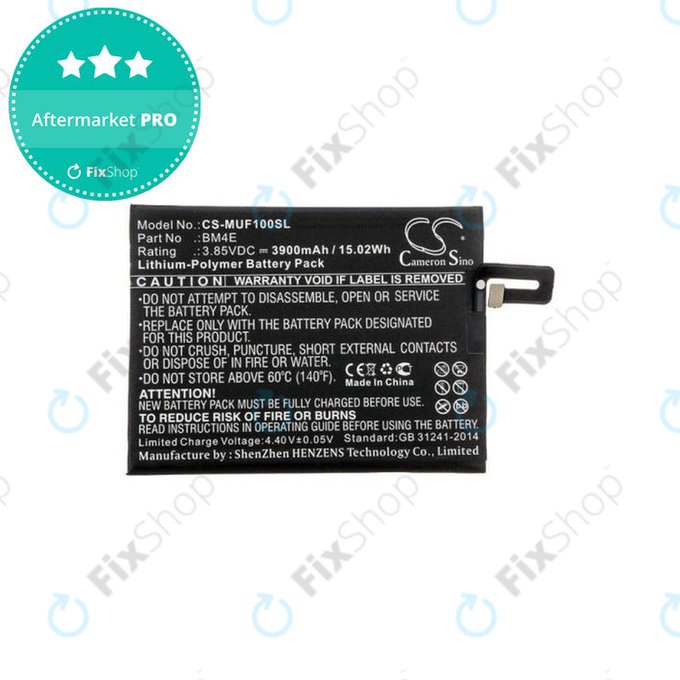 Μπαταρία για Xiaomi Pocophone F1, BM4E, 3900mAh, HQ