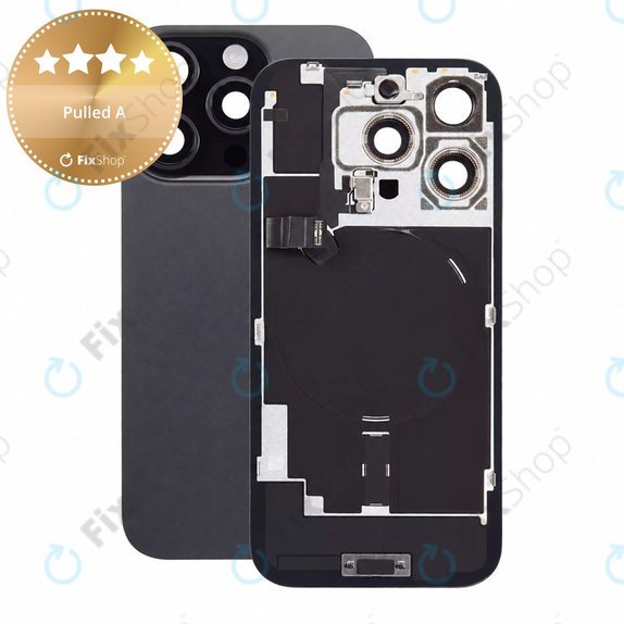 Γυαλί πίσω περιβλήματος για iPhone 16 Pro, Black Titanium, Pulled A