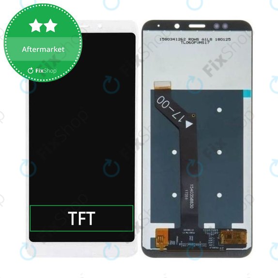 Οθόνη με οθόνη αφής για Xiaomi Redmi 5 Plus, Redmi Note 5, Λευκό, White, Aftermarket
