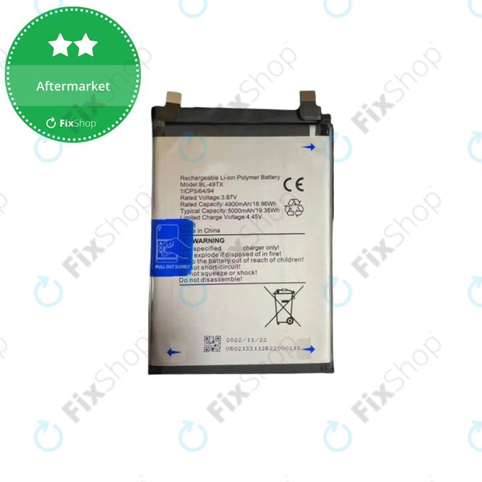 Μπαταρία για Infinix Note 30 5G X6711, 5000mAh, Service Pack