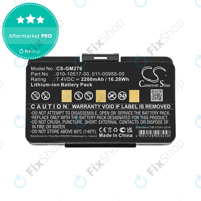 Μπαταρία για Garmin GPSMAP 276, 296, 376, 378, 478, 495, 2200mAh, Li-Ion, 7.4V, 010-10517-00, HQ