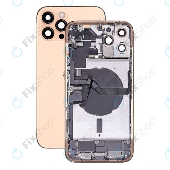 Πίσω Κάλυμμα με Μικρά Ανταλλακτικά για iPhone 12 Pro Max | Χρυσαφί | Gold