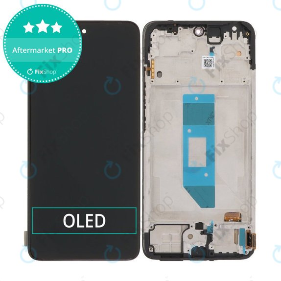 Οθόνη OLED για Xiaomi Redmi Note 14 4G, Black, Αφής με πλαίσιο