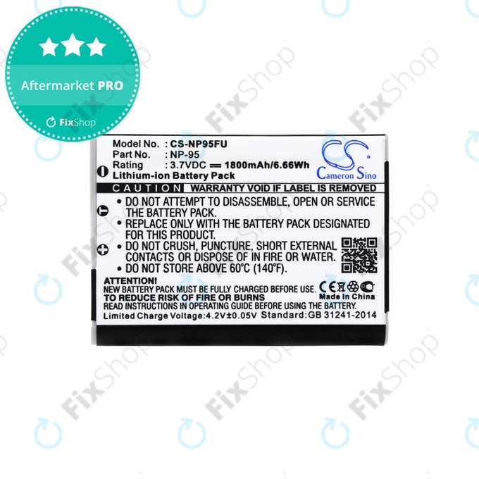 Μπαταρία για Fujifilm FinePix F30, Ricoh GXR, 1800mAh, Li-Ion, 3.7V, DB-90, HQ