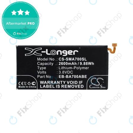 Battery για Samsung A7 A700F | EB-BA700ABE | 2600mAh | HQ