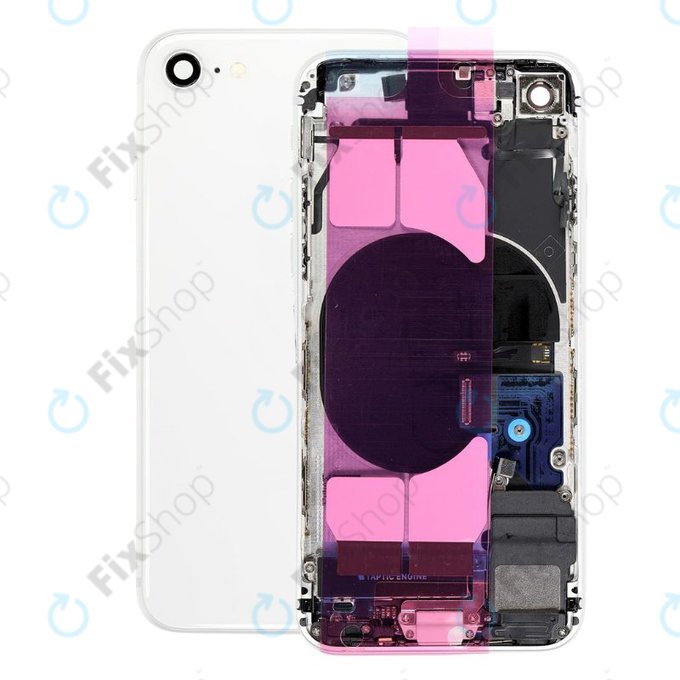 Πίσω Κάλυμμα με Μικρά Ανταλλακτικά για iPhone SE (2nd Gen 2020) | Λευκό | White