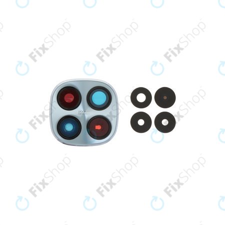 Γυαλί Φακού Πίσω Κάμερας με Πλαίσιο για Xiaomi Redmi Note 15 Pro 5G, Glacier Blue