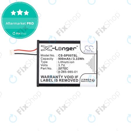 Μπαταρία για Sony PSP E1000, E1002, E1004, E1008, 900mAh, Li-Ion, 3.7V, SP70C, HQ