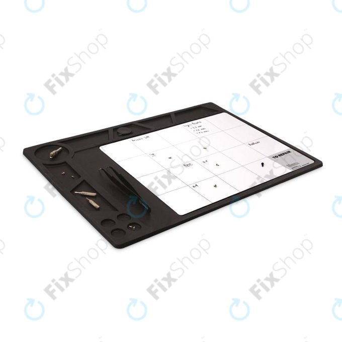 SBS - Μαγνητικό Pro χαλάκι εργασίας για βίδες και μικρά εξαρτήματα, μαύρο 4σε1