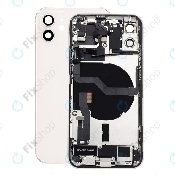 Πίσω Κάλυμμα με Μικρά Ανταλλακτικά για iPhone 12 | Λευκό | White