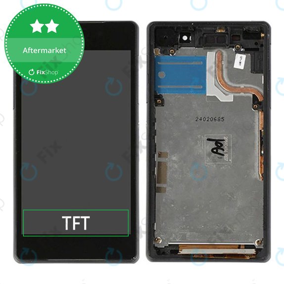 Συγκρότημα οθόνης για Sony Xperia Z2, D6503, Μαύρο, Black, Aftermarket
