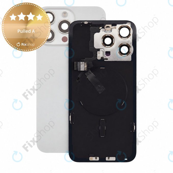 Γυαλί πίσω περιβλήματος για iPhone 15 Pro Max, White Titanium, Pulled A