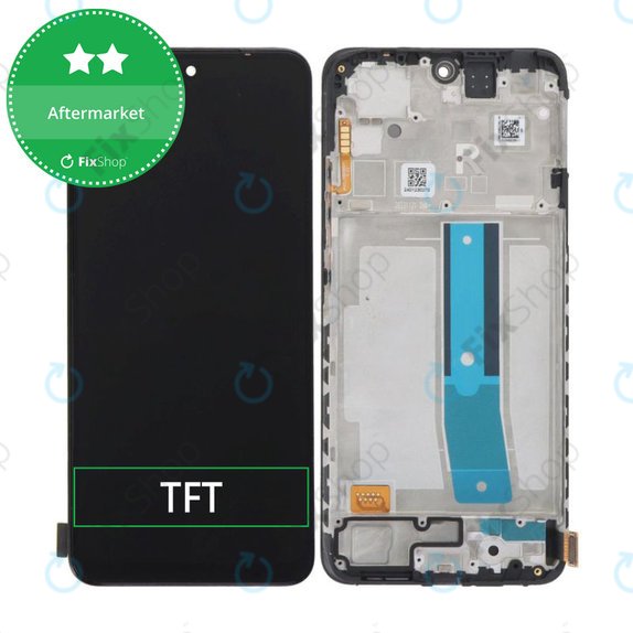 Συγκρότημα οθόνης για Xiaomi Redmi Note 12S, Onyx Black, Aftermarket