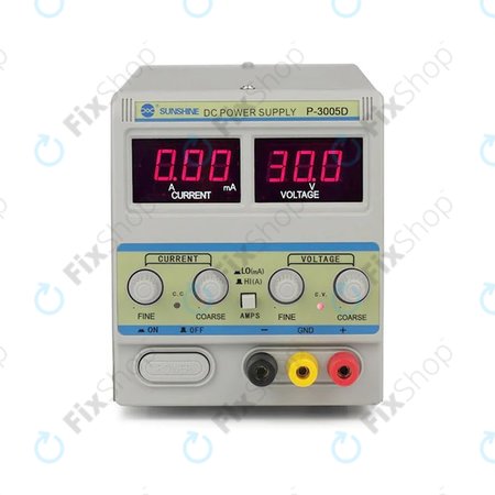Ρυθμιζόμενο Τροφοδοτικό DC Sunshine P-3005D - 0-30V, 0-5A