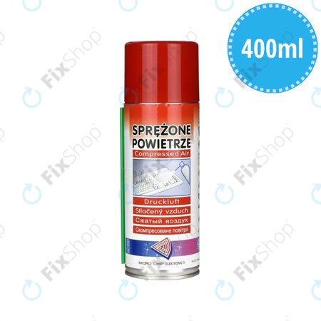 Σπρέι Πεπιεσμένου Αέρα (Εύφλεκτο) - 400ml για Micro Chip Electronic