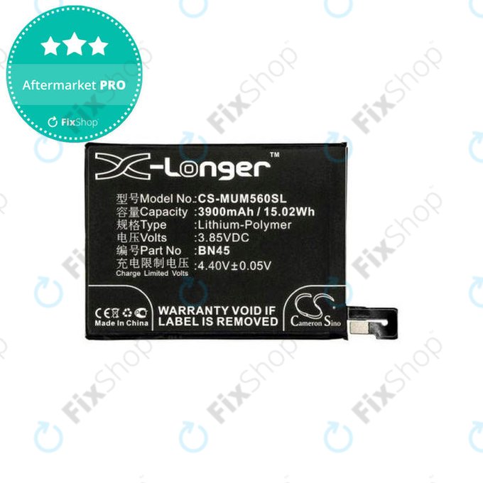 Μπαταρία για Xiaomi Redmi Note 5 Pro, BN45, 3900mAh, HQ