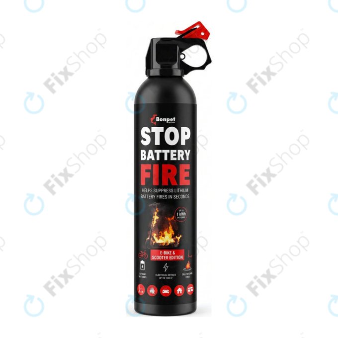 Bonpet Σπρέι πυρόσβεσης για μπαταρίες λιθίου, 500 ml, E-Bike & Scooter Edition
