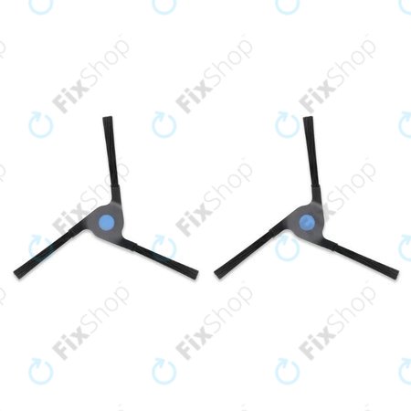 Πλαϊνή Βούρτσα (2τμχ) για Ecovacs Deebot X2-series | Μαύρο | Black