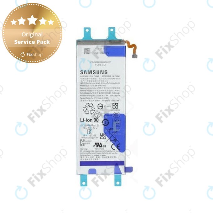 Battery για Samsung Z Fold 7 F966B, EB-BF967ABE, GH82-37549A, 2210mAh (Sub), Genuine Service Pack