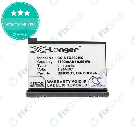 Μπαταρία για Insta360 One X2, 1700mAh, Li-Ion, 3.85V, CINOSBT, HQ
